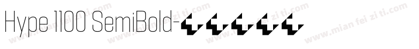 Hype 1100 SemiBold字体转换